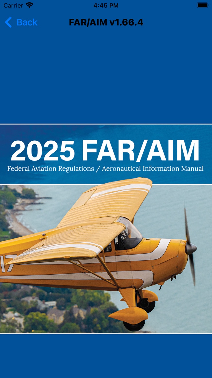 ASA 2025 FAR/AIM app cover screen